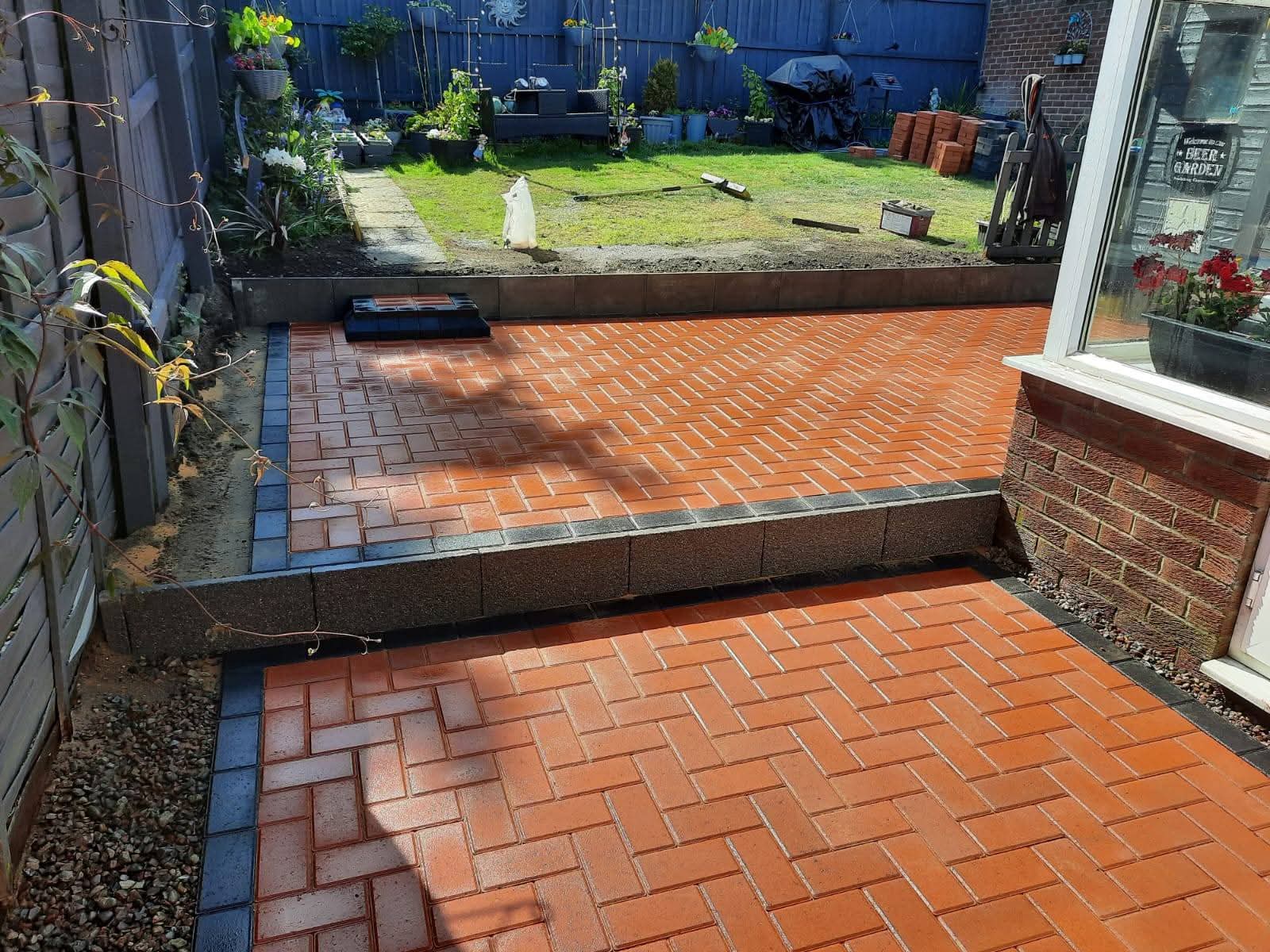 E.R.D Paving completed project 120 — driveways, patios, landscaping, fencing, and groundworks across the North East