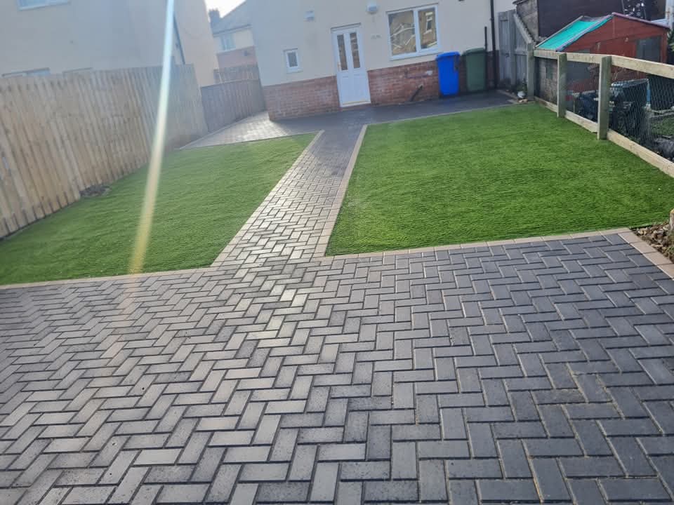 E.R.D Paving completed project 143 — driveways, patios, landscaping, fencing, and groundworks across the North East