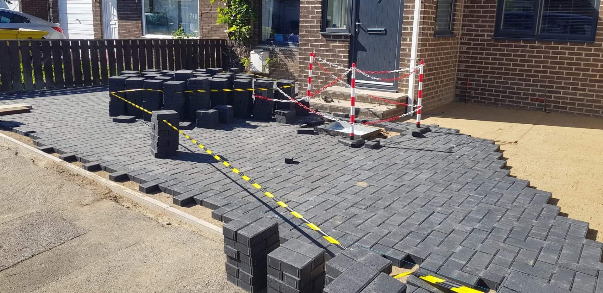 E.R.D Paving completed project 145 — driveways, patios, landscaping, fencing, and groundworks across the North East