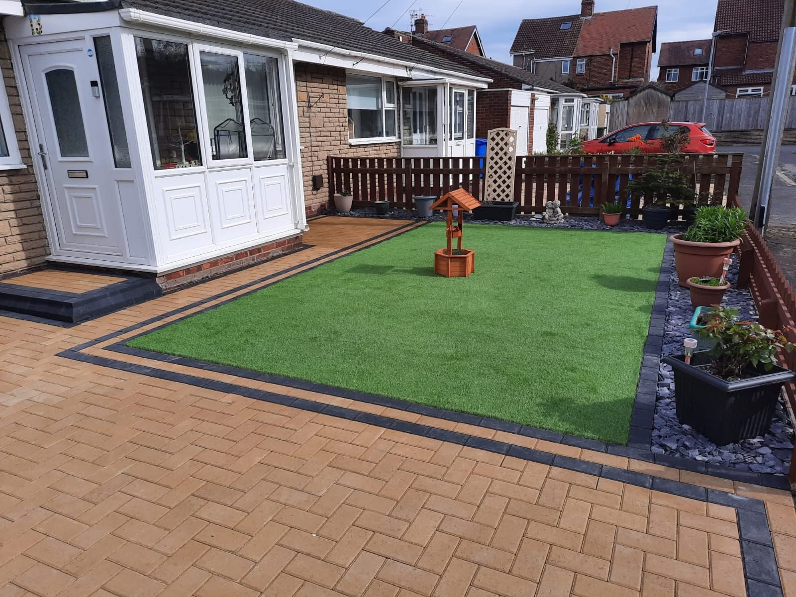 Professional block paving driveway installation in Blyth, Northumberland by E.R.D Paving