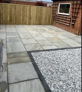 E.R.D Paving completed project 22 — driveways, patios, landscaping, fencing, and groundworks across the North East