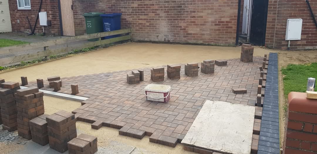 E.R.D Paving completed project 78 — driveways, patios, landscaping, fencing, and groundworks across the North East