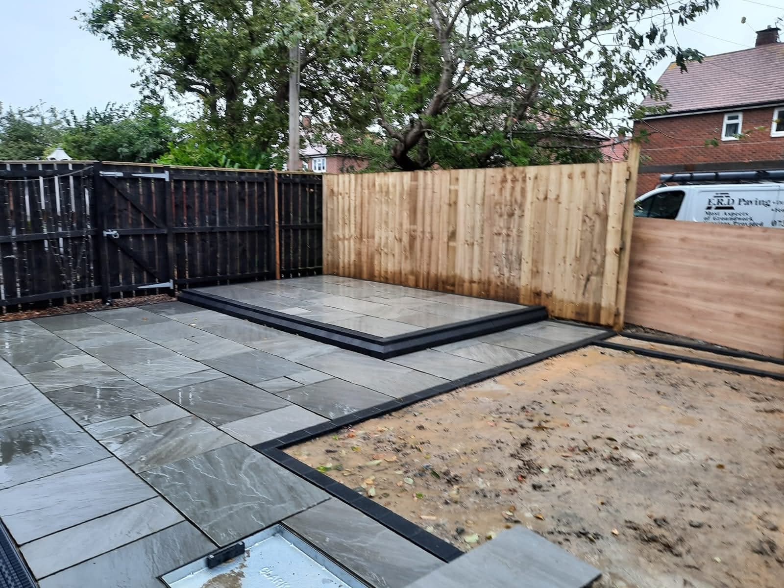 E.R.D Paving completed project 97 — driveways, patios, landscaping, fencing, and groundworks across the North East